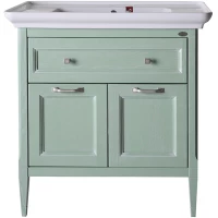Тумба с раковиной зеленый 86 см ASB-Woodline Гранда