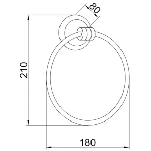 Изображение товара кольцо для полотенец boheme hermitage 10354