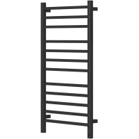 Полотенцесушитель электрический Point Вега П12 PN71850B 1000x530, диммер правый, черный матовый