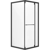 Душевой уголок Niagara NG-6835-34BLACK 100x100 см, профиль черный матовый, стекло прозрачное