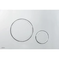 Кнопка смыва AlcaPlast M772 для инсталляции, матовый хром/хром/матовый хром