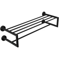 Полка для полотенец Nofer Niza 16854.N 65,5 см, черный матовый