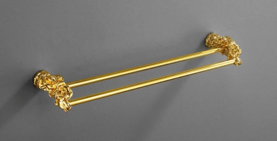Полотенцедержатель двойной 60 см золото Art&Max Rose AM-0918-Do