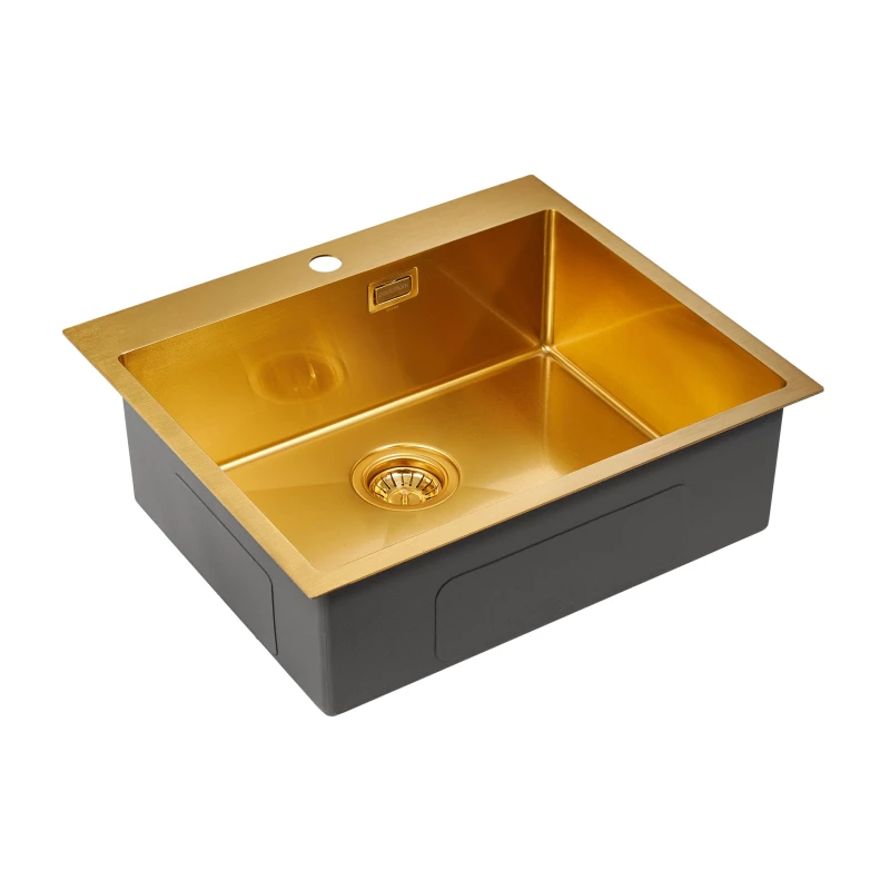 Кухонная мойка Paulmark Isar золотой матовый PM805951-BG