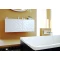 Комплект мебели белый глянец 100 см Clarberg Dune DUN0110 + EL.10.04.D + Dun.02.10/W - 3