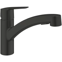Смеситель для кухни Grohe Start 303072431 с выдвижным изливом, черный матовый