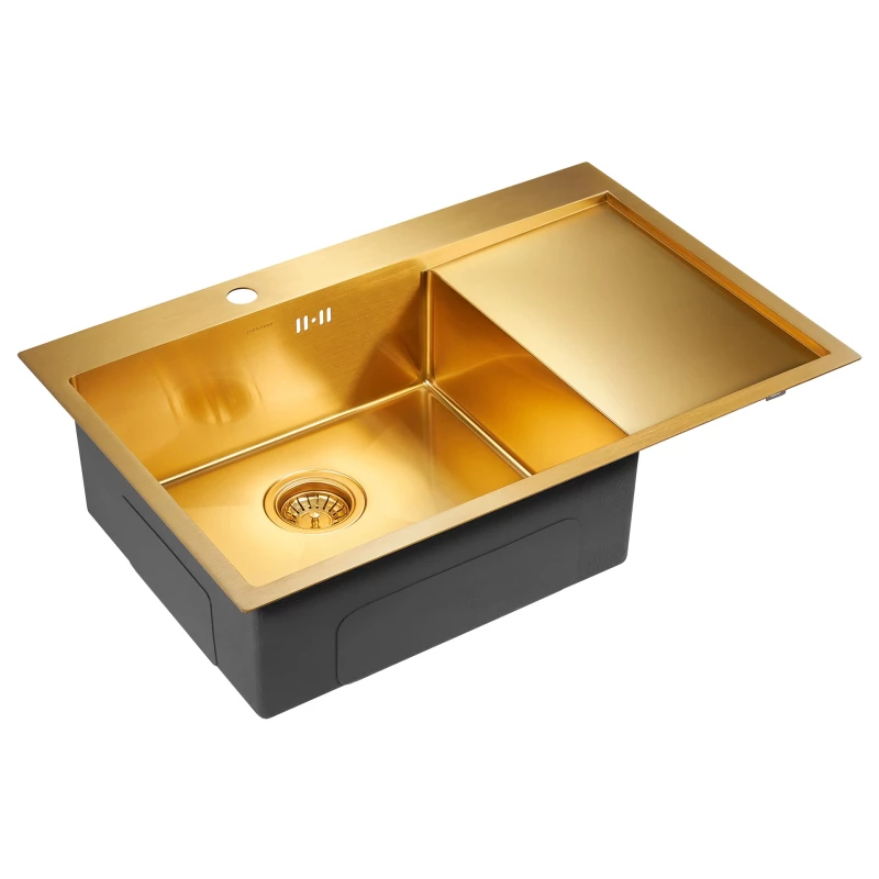 Кухонная мойка Paulmark Atlan золотой матовый PM217851-BGL