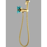 Изображение товара гигиенический душ almaes agata al-877-08 со смесителем, золотой