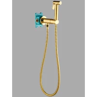 Гигиенический душ ALMAes Agata AL-877-08 со смесителем, золотой