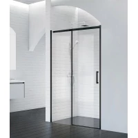 Душевая дверь 130 см BelBagno ACQUA-BF-1-130-C-NERO прозрачное