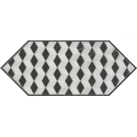 Декор Kerama Marazzi Келуш 4 черно-белый 14x34 HGD/A483/35006