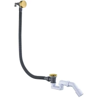 Слив-перелив для ванны Boheme 631-MG автомат с наполнением, золотой матовый