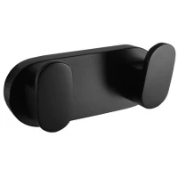 Планка с крючками Rav Slezak Yukon YUA0106CMAT для ванны, черный матовый