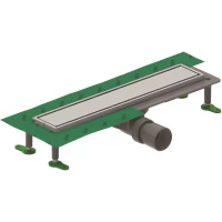 Душевой трап (лоток) Ctesi Way Line BK4024030 60 см, с решеткой, щелевой, хром