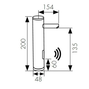 Изображение товара смеситель для раковины бесконтактный kaiser sensor 38511