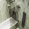 Шторка на ванну MaybahGlass MGV-651-6 70,5 см, профиль черный матовый, стекло бронза - 4