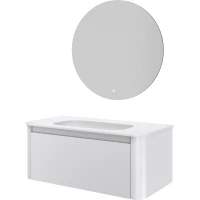 Комплект мебели Armadi Art Voi Matt White 782-100-MW + 786-100-MW без отв. + 545/2 102 см, подвесной, белый матовый