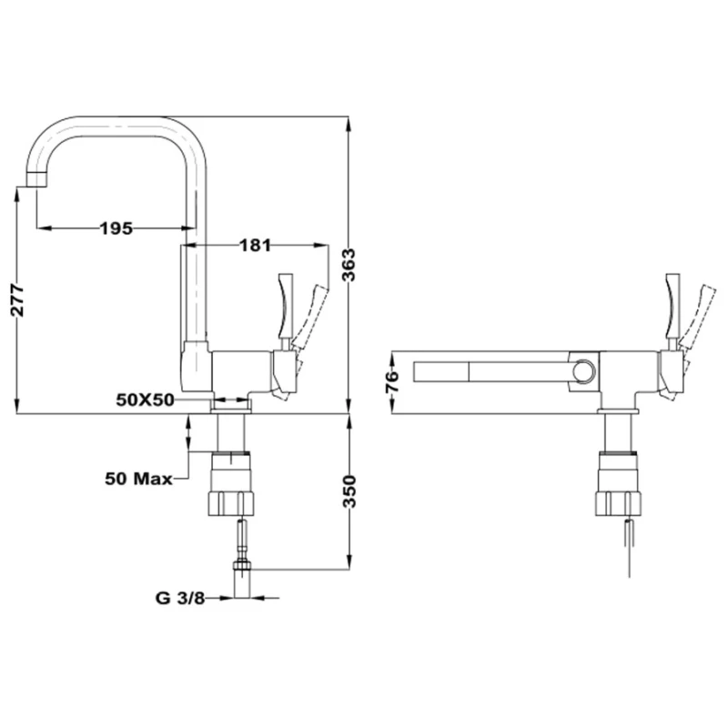 Смеситель для кухни Teka MTP 984 116030000 Смеситель для кухни Teka MTP 984 116030000