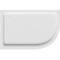 Душевой поддон Abber AD3E109 L 100x90 см L, акриловый, асимметричный, белый
