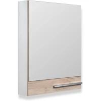 Зеркальный шкаф 60x75 см дуб крафт/белый R Runo Вудлайн 00-00001346