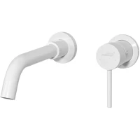 Смеситель для раковины Hansberge H211WW встраиваемый, белый