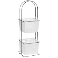 Этажерка Grampus GR-810-2 20 см, двойная, белый