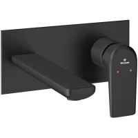 Смеситель для раковины Wellsee ICON! for life 182312001 встраиваемый, черный матовый