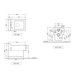 Изображение товара унитаз подвесной jaquar fonte fns-wht-40951uf с сиденьем микролифт, белый
