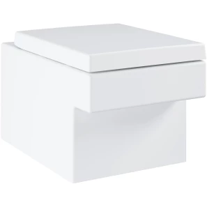 Изображение товара унитаз подвесной grohe cube ceramic 3924400h безободковый, альпийский белый