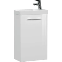 Тумба под раковину Cersanit Lara SZ-LARA-CO40/Wh 38 см L/R, подвесная, белый глянец