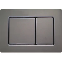 Кнопка смыва Boheme 650-SGM для инсталляции, графит глянец