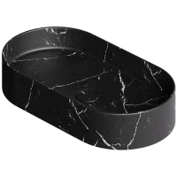 Раковина-чаша Alice Hide Stadium Marquinia 31120186 65x35 см, накладная, черный мрамор