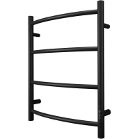 Полотенцесушитель электрический Point Афина П4 PN04856B 600x532, диммер правый, черный матовый