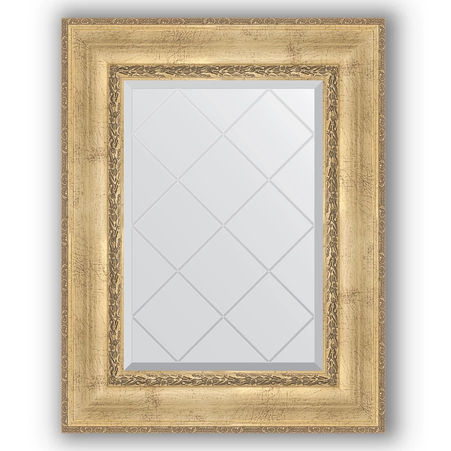 Зеркало 62x80 см состаренное серебро с орнаментом Evoform Exclusive-G BY 4041