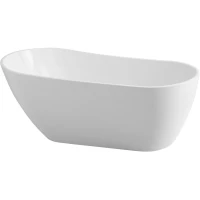 Акриловая ванна Art&Max Tito AM-TITO-1500-780 150x78 см, отдельностоящая, белый