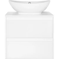 Тумба с раковиной осина белая/белый лакобель 60 см Style Line Монако ЛС-00000632 + СС-00000649