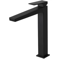 Смеситель для раковины Noken Square N199998923 без донного клапана, черный матовый