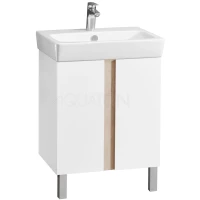 Тумба дуб верона/белый глянец 56,7 см Акватон Кантри 1A257401AHB20