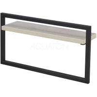 Полотенцедержатель с полочкой 40 см дуб орегон Акватон Лофт Урбан 1A255403LQX50