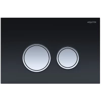 Кнопка смыва Aquatek KDI-0000029 для инсталляции, черный/хром