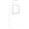 Комплект мебели белый глянец/дуб верона 90 см Акватон Сканди 1A251901SDB20 + 1WH501629 + 1A252302SDB20 - 9