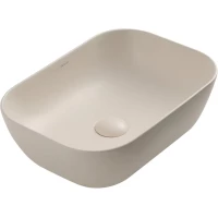 Раковина-чаша Abber Rechteck AC2200MBE 46x32,5 см, накладная, светло-бежевый матовый