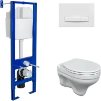 Комплект подвесной унитаз Berges Albit S + система инсталляции Berges Atom Line 410 042435