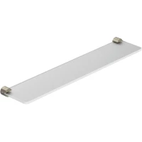 Полка стеклянная Kludi Vela R 58973N5 60 см, никель матовый