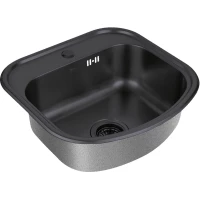 Кухонная мойка Zorg SZR 4749 GRAFIT 49x47 см, графит
