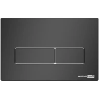 Кнопка смыва WasserKRAFT MB03 для инсталляции, черный матовый