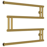 Полотенцесушитель водяной 500x650 золотой матовый Сунержа High-Tech+ model 