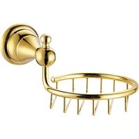 Мыльница Azario Elvia AZ-91109G настенная, золотой