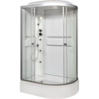 Душевая кабина 120x80x215 см Deto L520LGM+EL прозрачное