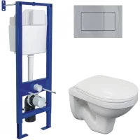 Комплект подвесной унитаз Berges Gamma + система инсталляции Berges Atom 410 043337